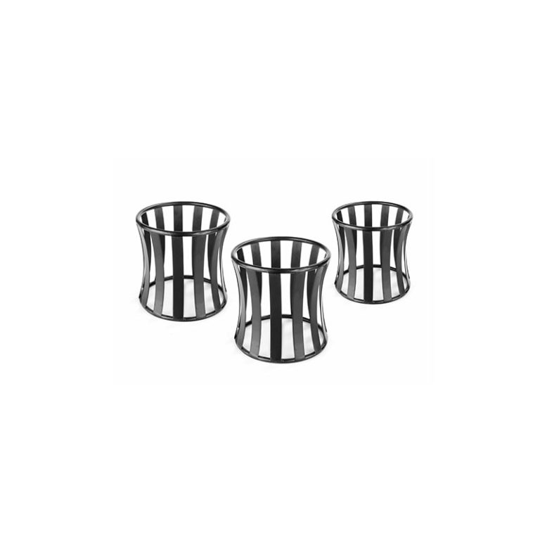 Black Matt Round Riser 'Curved Vertical' - Sam Globals